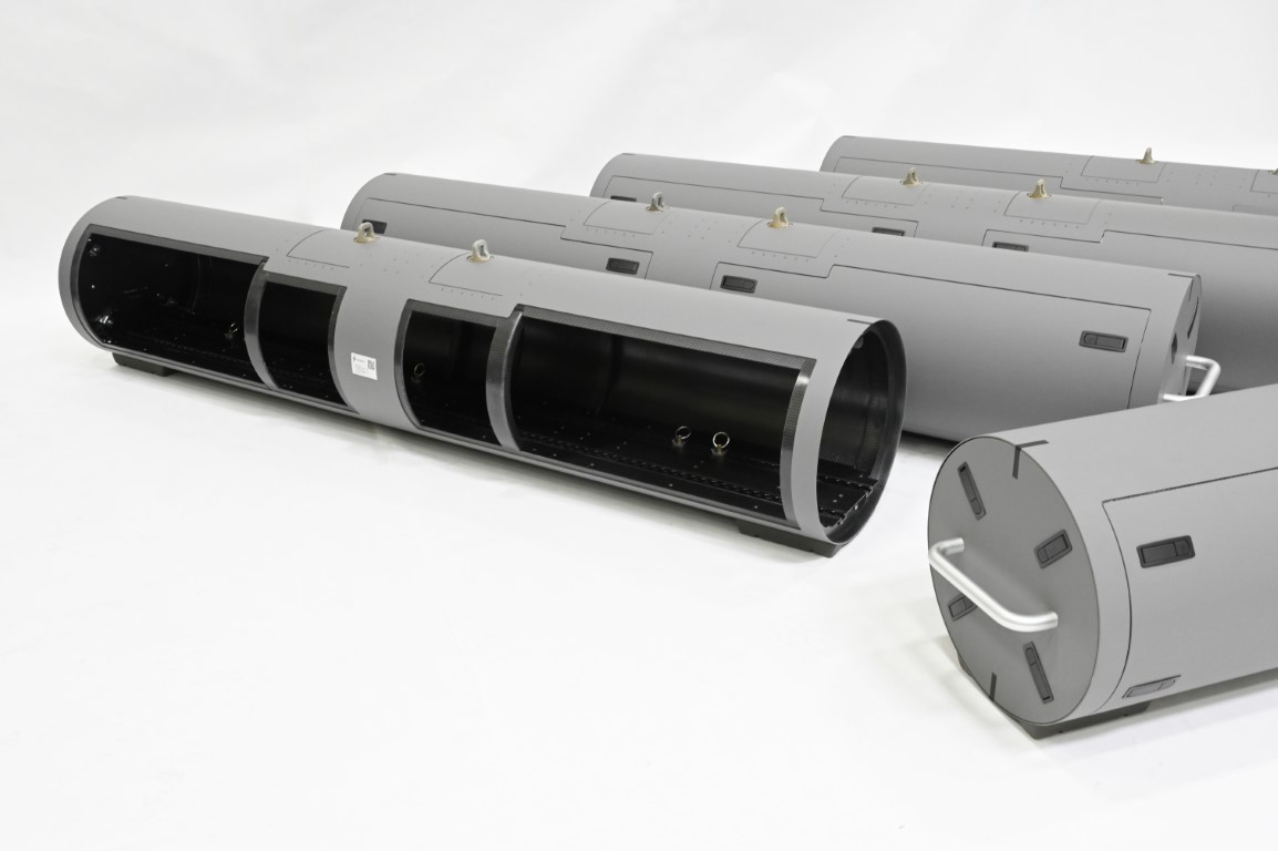 KIHOMAC MXU-1072/A Advanced Travel Pod designed for F-35A aircraft, featuring lightweight composite construction.